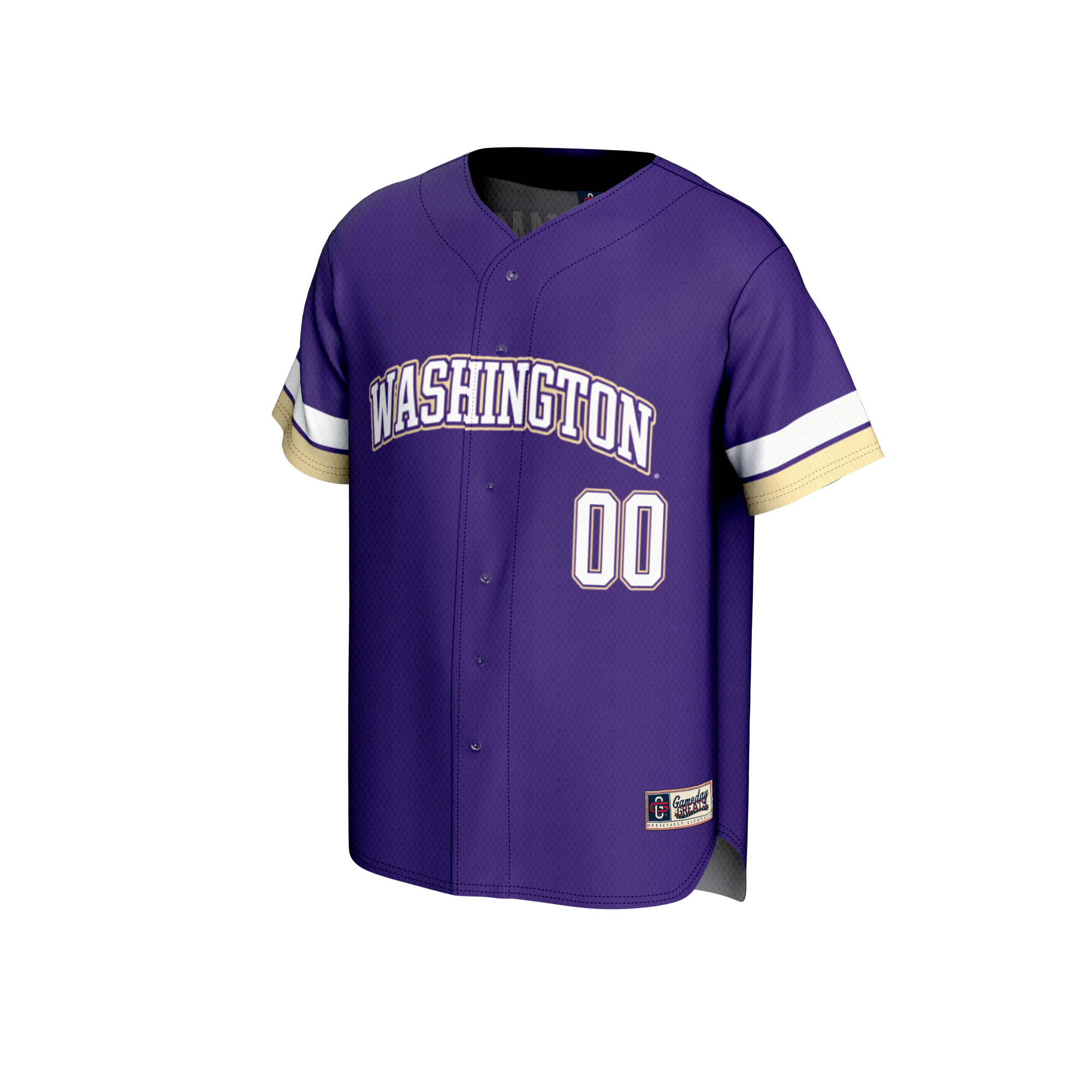 [DDG] Washington Huskies GameDay Greats Unisex NIL Pick-A-Player Lightweight Baseball Jersey - Purple