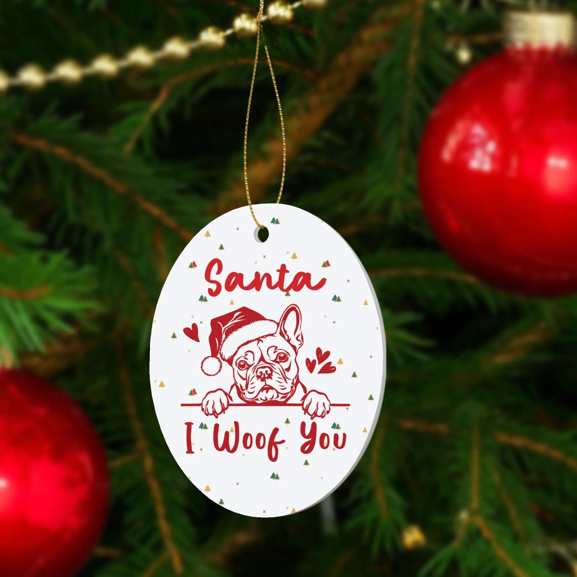 French Bulldog Lover Lucy Christmas Ornaments Lovely Home Decor