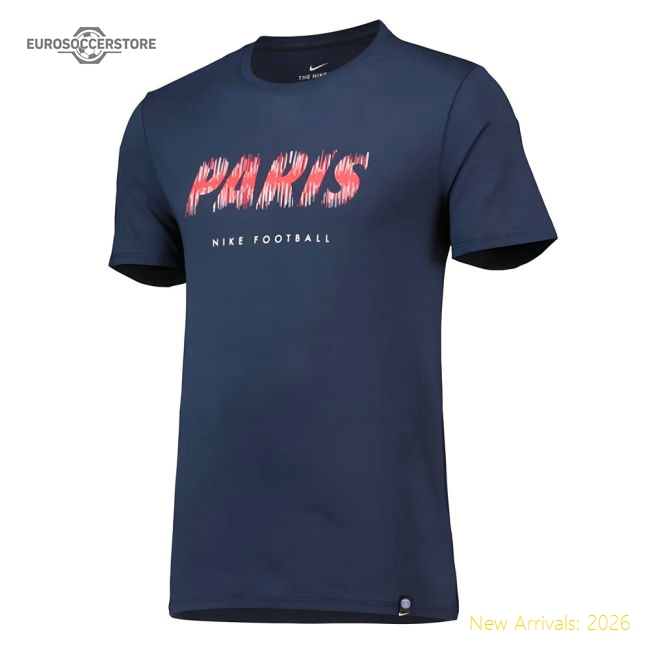 High-Quality Professional-Grade 2018-2019 Psg Nike Pre Season Tee (Navy)