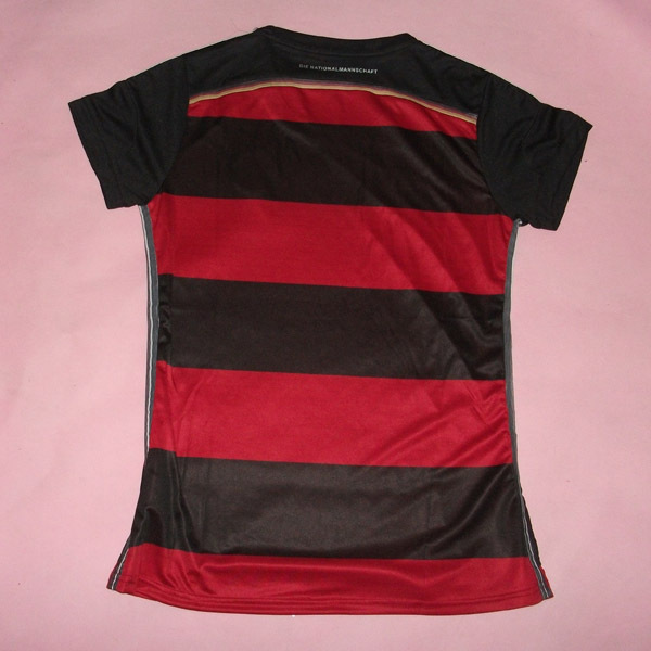 Match Quality Woman 2014 Germany Away Soccer Jersey Football Shirt