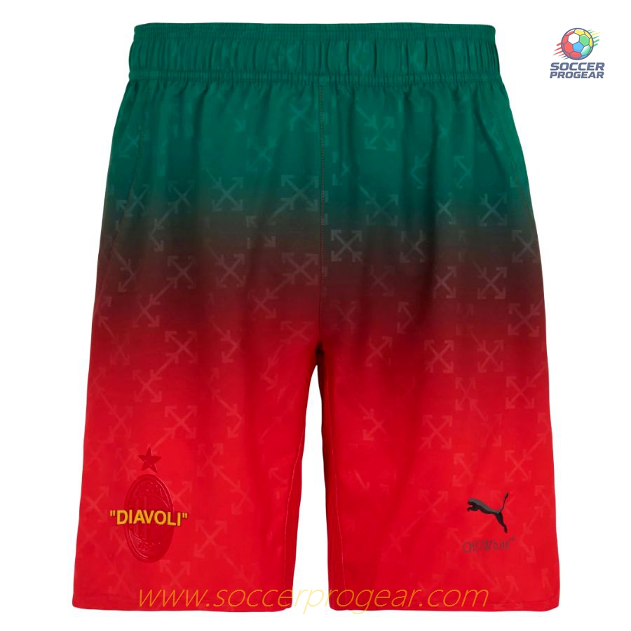 AC Milan Children Football Kit Soccer Football Shirts Fourth Off White Red 2024-2025 Season