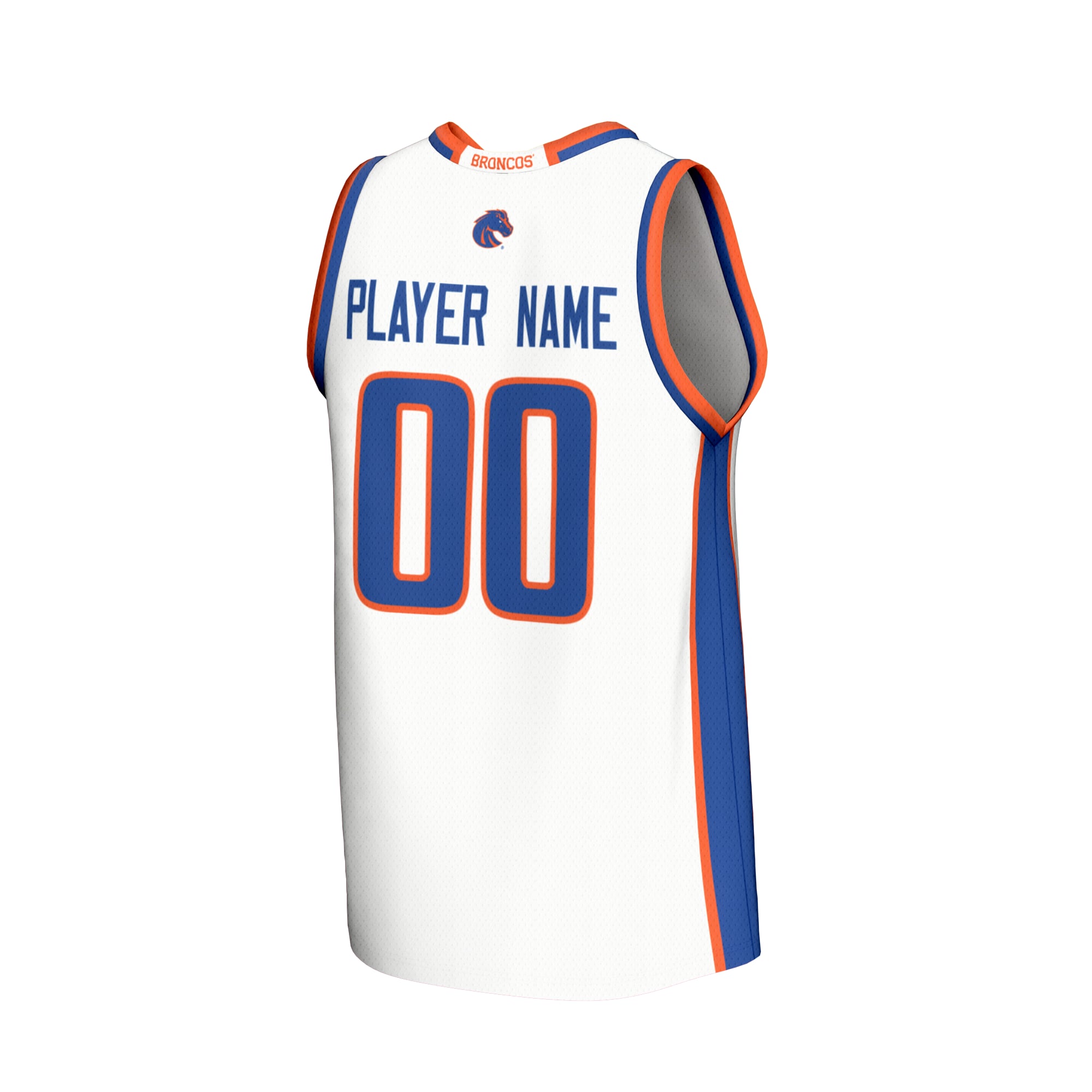 Boise State Broncos GameDay Greats Unisex NIL Pick-A-Player Lightweight Basketball Fashion Jersey - White