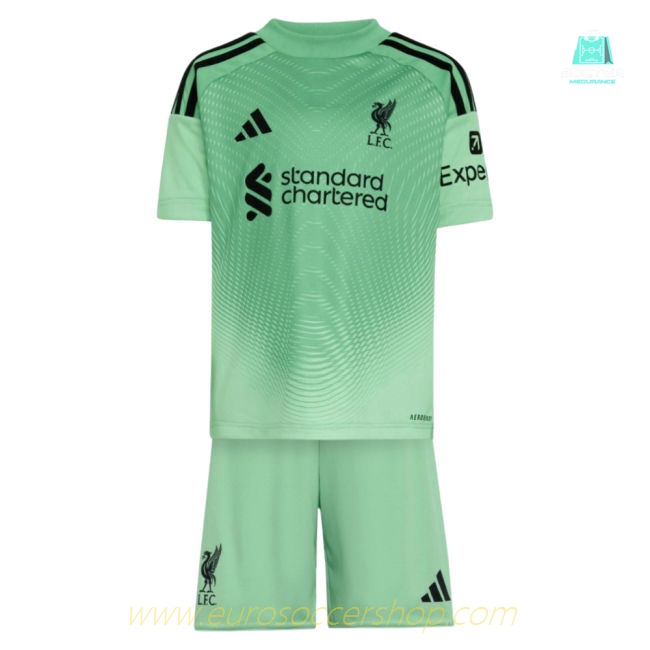 2025-2026 Liverpool Home Goalkeeper Mini Kit (Your Name)