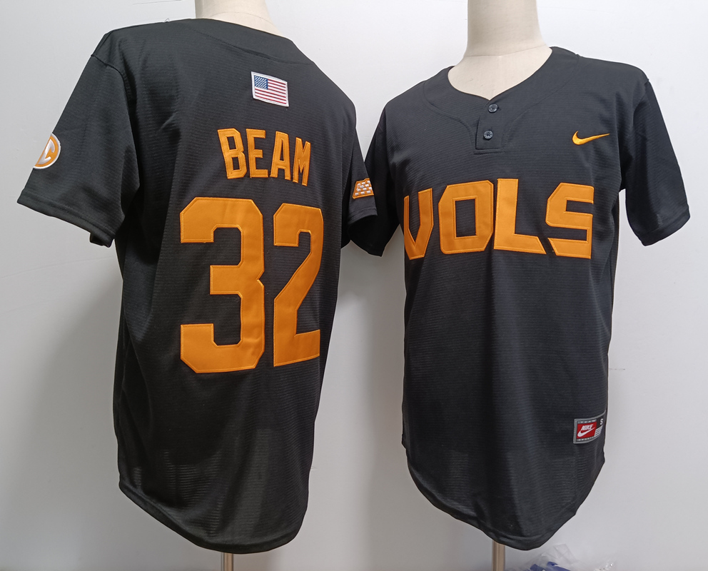 Men's None Black 2024 premium Drew Beam #32 away jersey Jersey