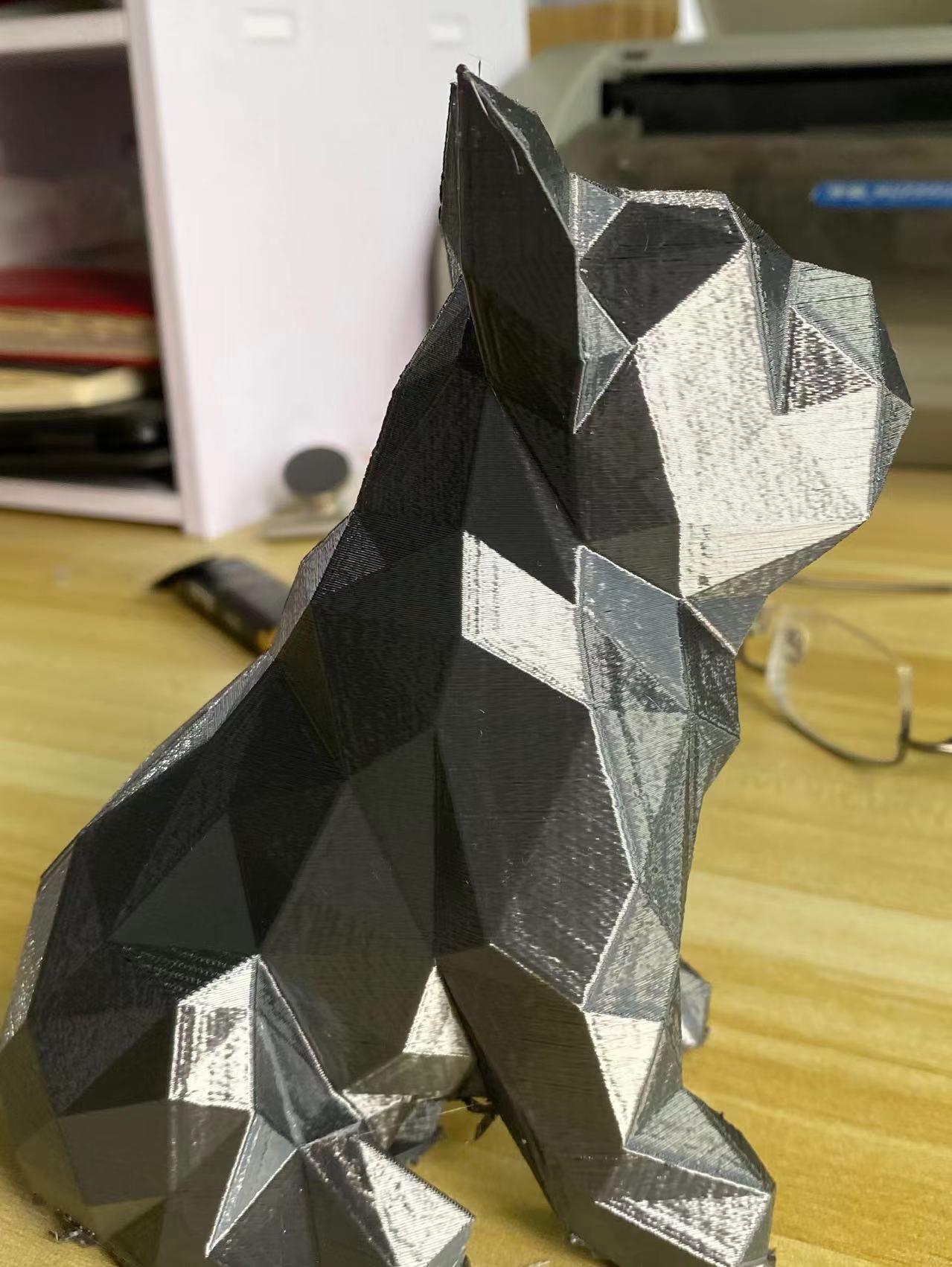 French Bulldog Frenchie 3d Printed Abstract Sculpture Unique Home Decor