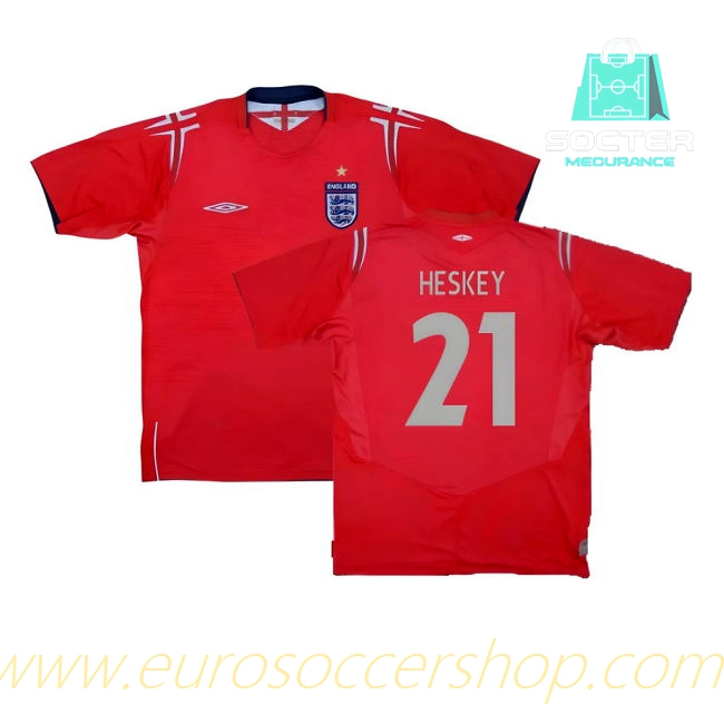 England NT Away Shirt (Heskey 21)