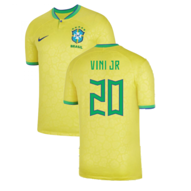 Genuine 2022-2023 Brazil Copa America Home Shirt (VINI JR 20) (1)