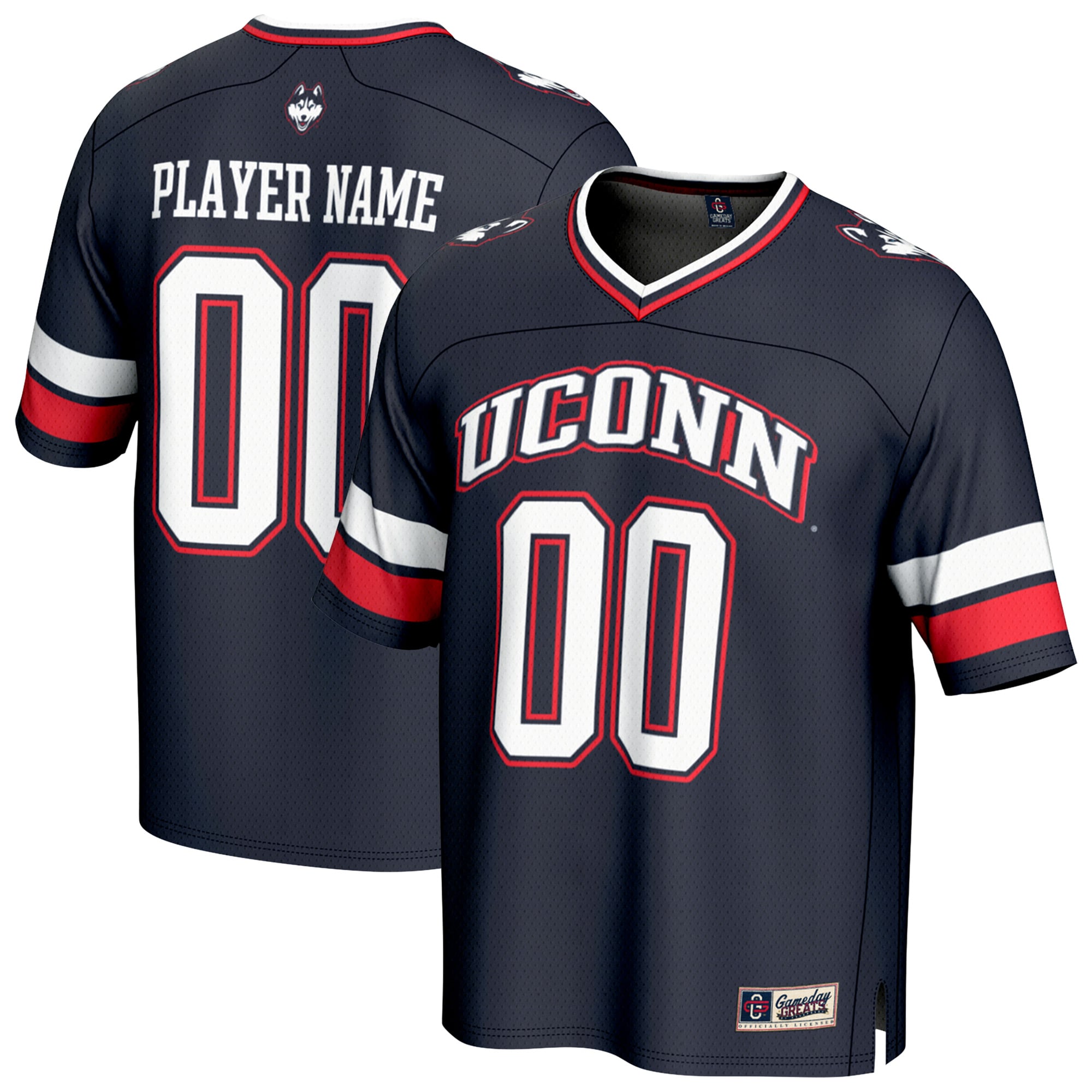 UConn Huskies GameDay Greats Youth NIL Pick-A-Player Football Fashion Jersey - Navy