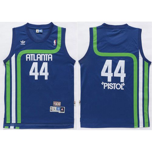 Blue Atlanta Hawks #44 Hawks Jersey - Durable Fabric NBA Fan Apparel