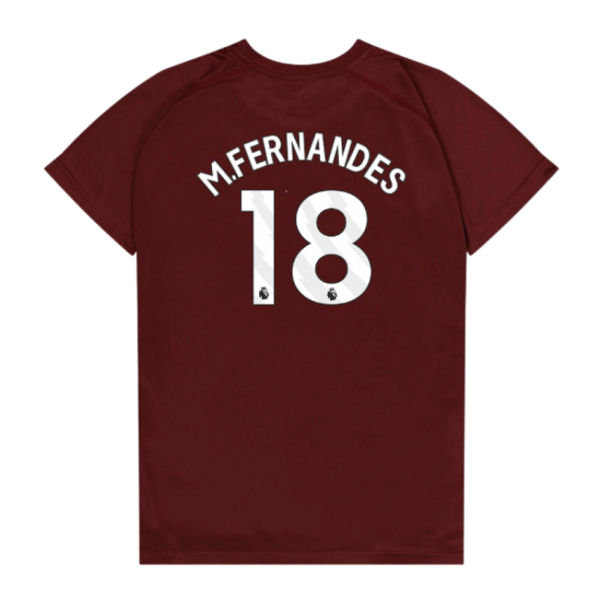 West Ham United Poly T-Shirt (Claret/Blue) - Kids (M.Fernandes 18)