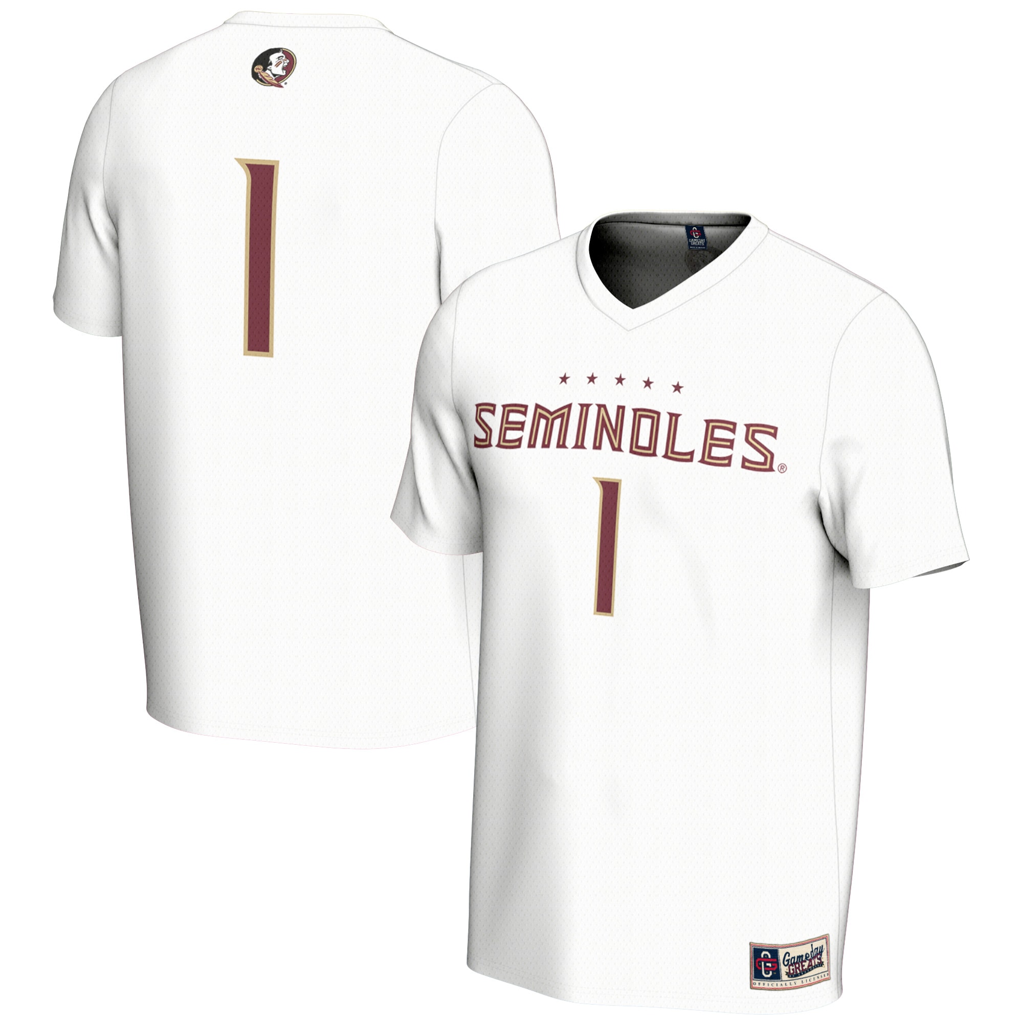 [NJP] Florida State Seminoles GameDay Greats Youth 2025 NCAA Women's Soccer National Champions Lightweight Commemorative Fashion Jersey - White
