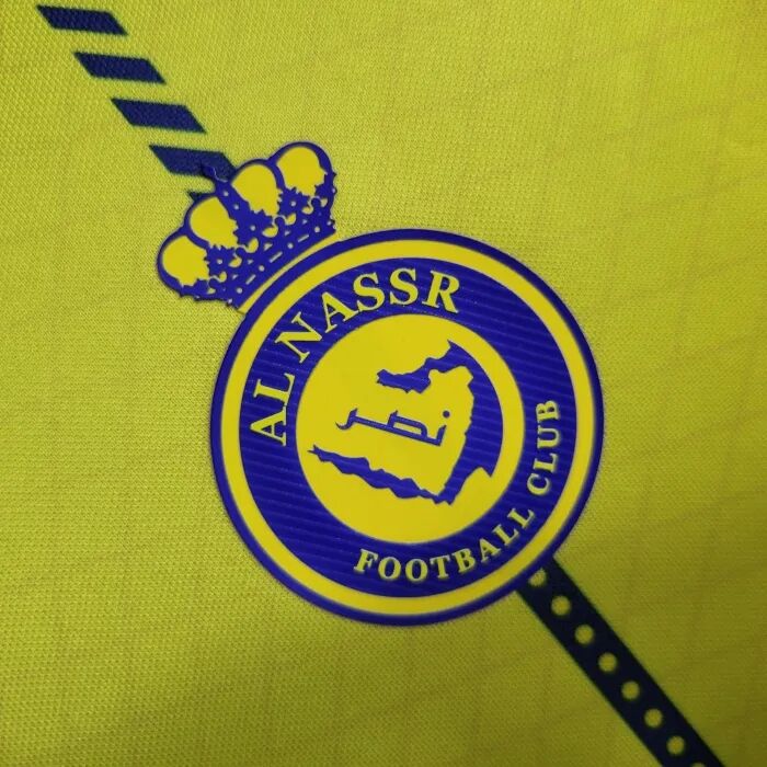 Durable 2324 Al Nassr FC Home Yellow Ronaldo Soccer Jersey Football