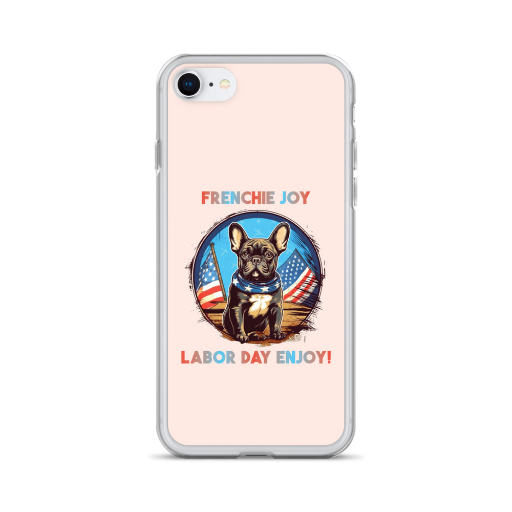 Cozy Frenchie Joy - Clear Case For Iphone® for French Bulldog Lovers