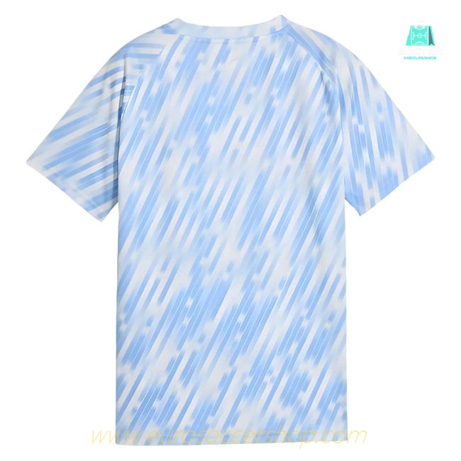 2025-2026 Man City Warm Up Jersey (Silver Sky) - Kids (De Bruyne 17)