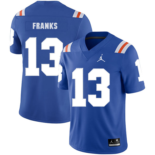 Men's None Blue 2024 embroidered Feleipe Franks #13 high quality