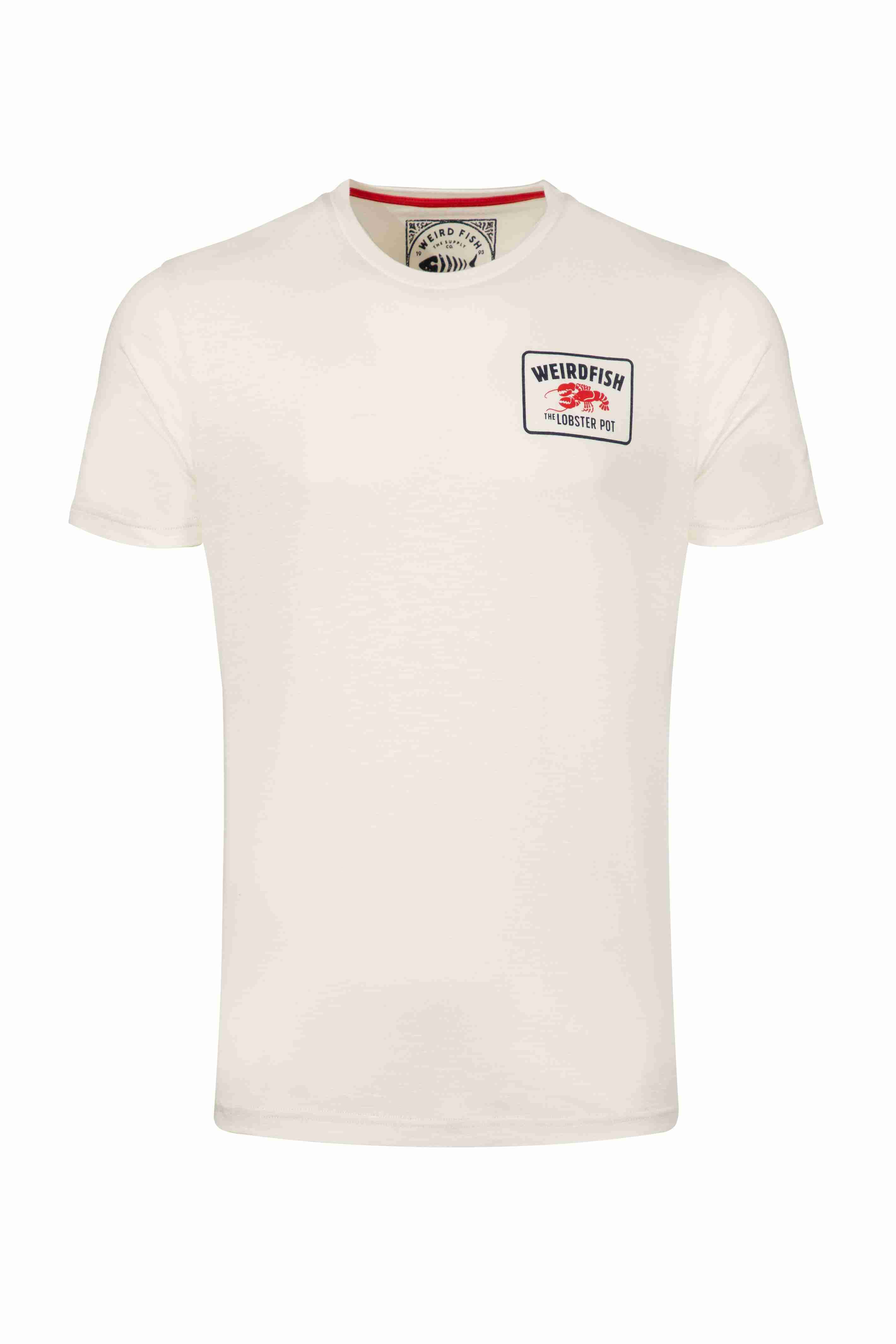 Lobster Pot Back Print Graphic T-Shirt Dusty White