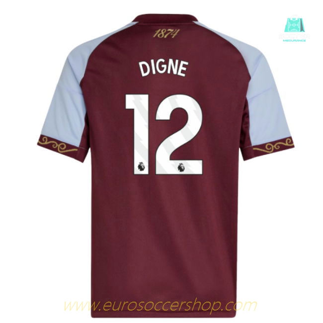 2025-2026 Aston Villa Home Shirt (Kids) (Digne 12)
