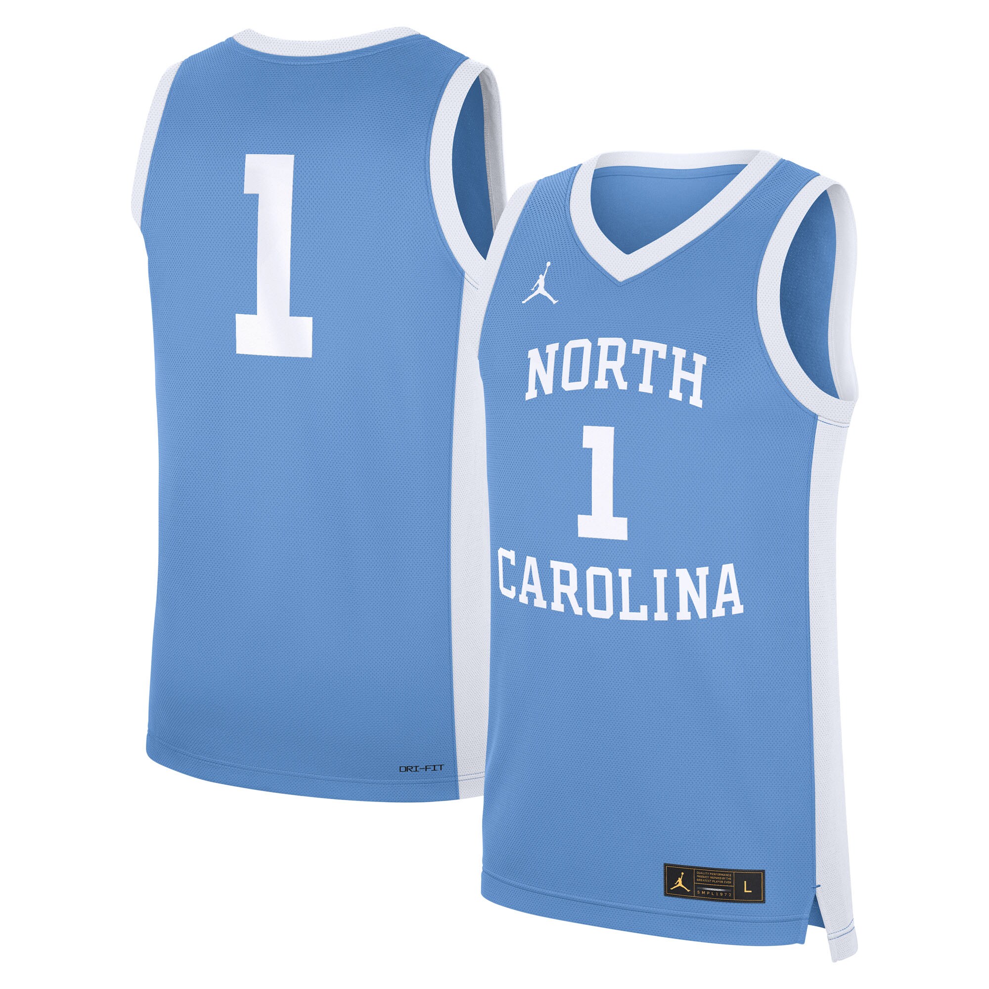 [DDG] North Carolina Tar Heels Alternate Replica Jersey - Carolina Blue