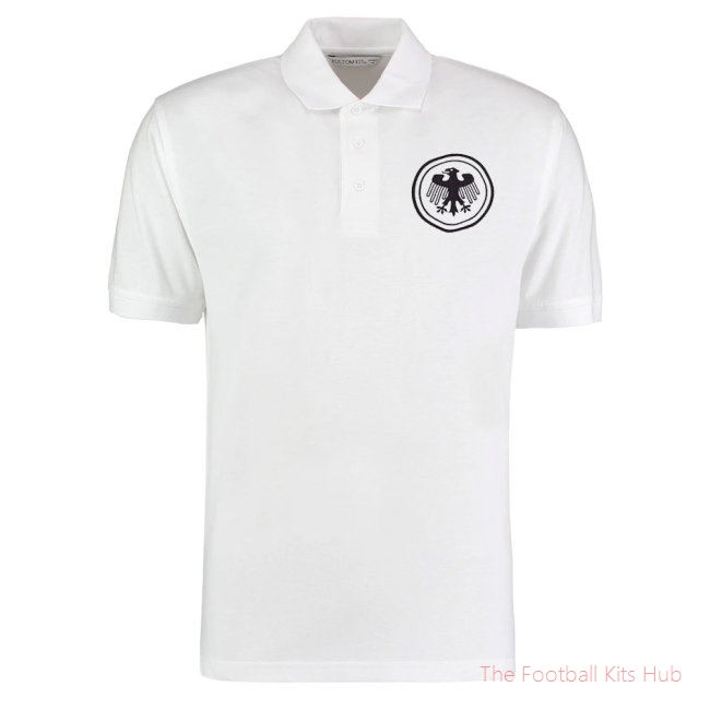 Germany National Team Embroidered Polo Shirt (White)