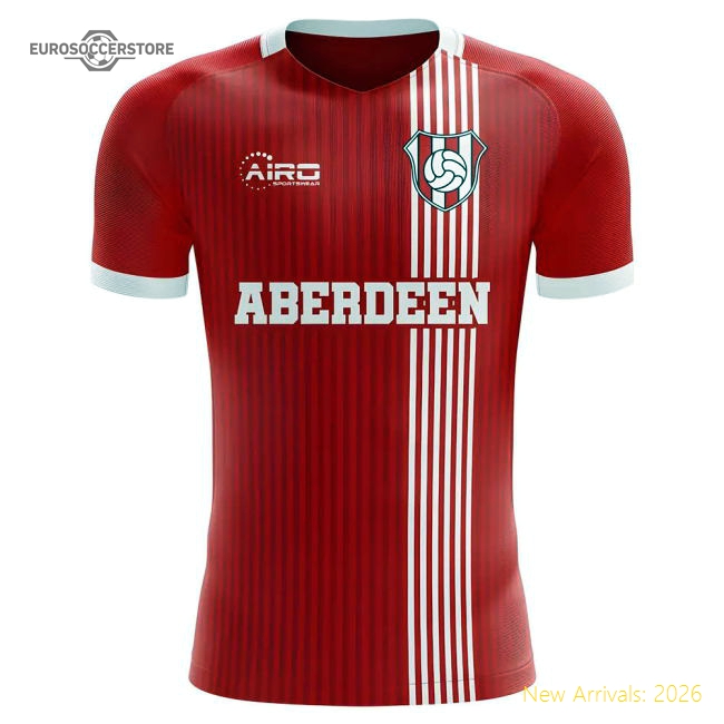 Aberdeen Home Concept Football Kit 2025-2026 Fan Wear Jersey