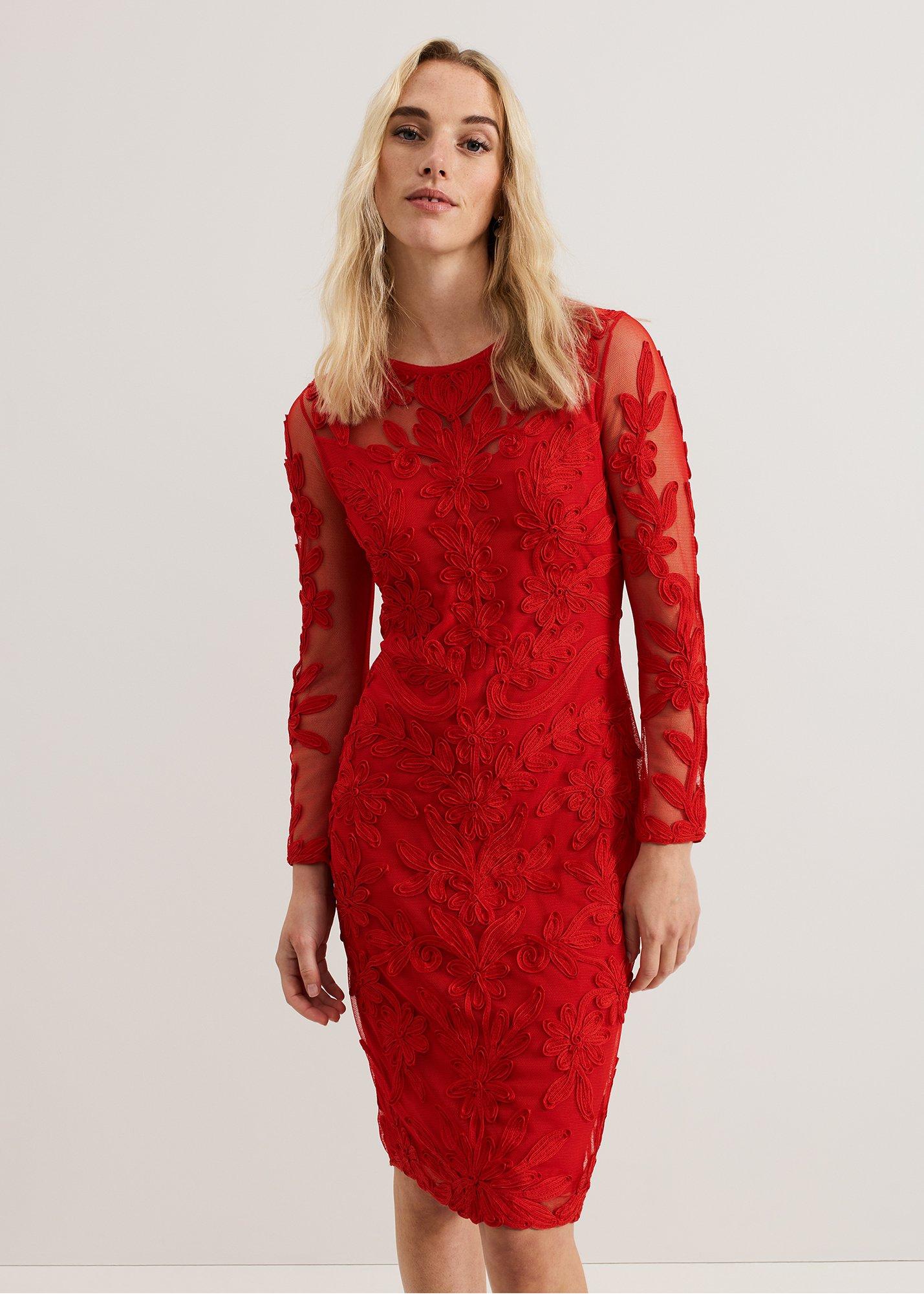 Navida Tapework Midi Dress