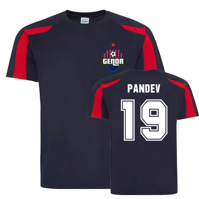 Genoa Training Jersey (Navy) UV Protection Moisture Wicking