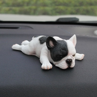 Lifestyle-Driven Artistic Sleeping Frenchie Car Interior Decor - Show...