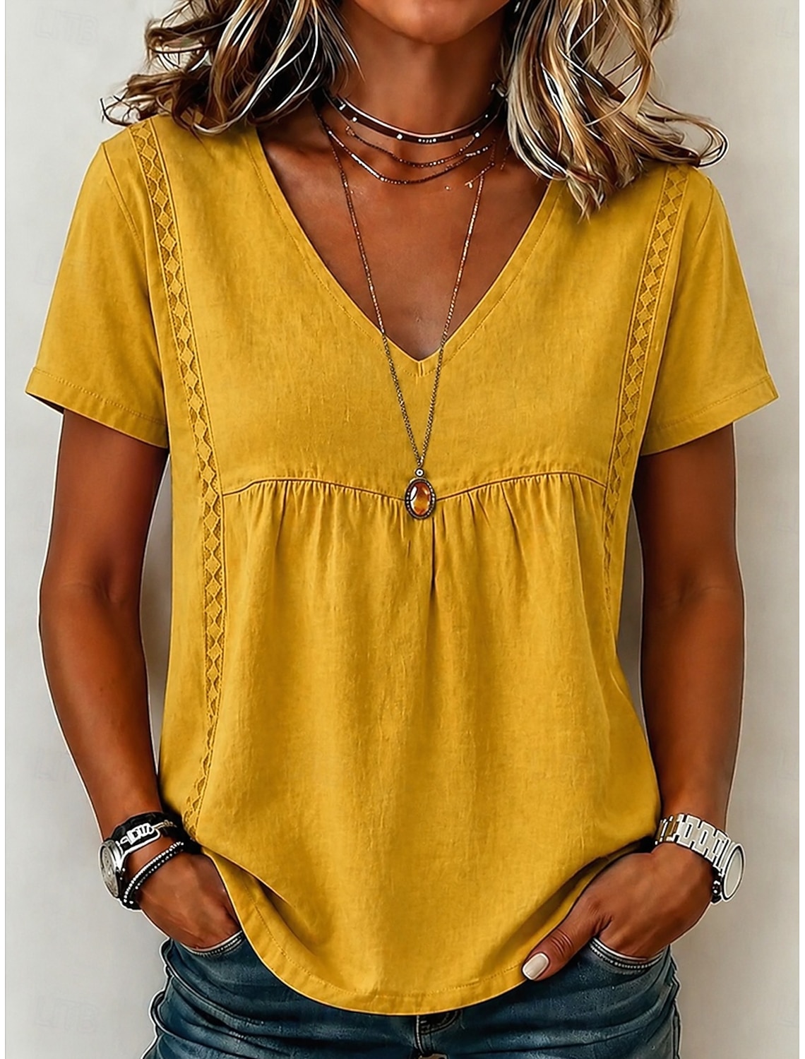 Women's T Shirt Embroidered Floral Graphic Fashion Short Sleeve Crew Neck Long Tops Casual Beach White Summer Spring