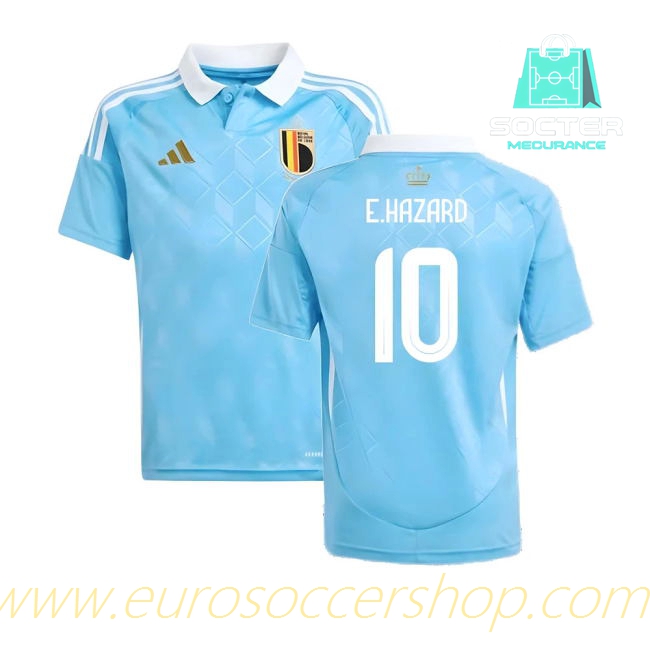 2024/25 Campaign Belgium Away Football Shirt Kids (E.Hazard 10)