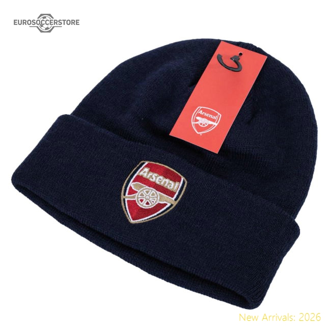Premium Arsenal Fc Navy Cuff Beanie - Premium Quality Football