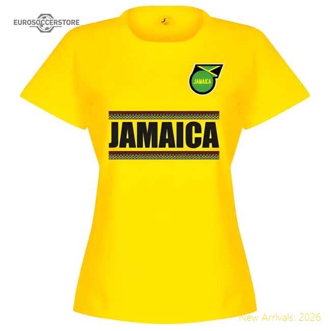 Jamaica Team Womens T-Shirt - Yellow