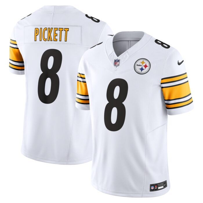 Men's Pittsburgh Steelers Kenny Pickett Nike White Vapor F...
