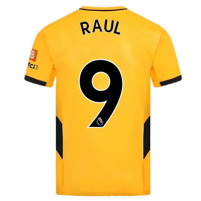 Intense Wolves Wolves Home Shirt Raul #9 Professional Grade New Re...