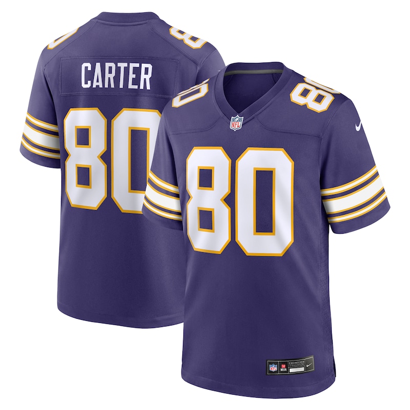 None Cris Carter MIN Vikings Classic Game-Ready Jersey Football Appare
