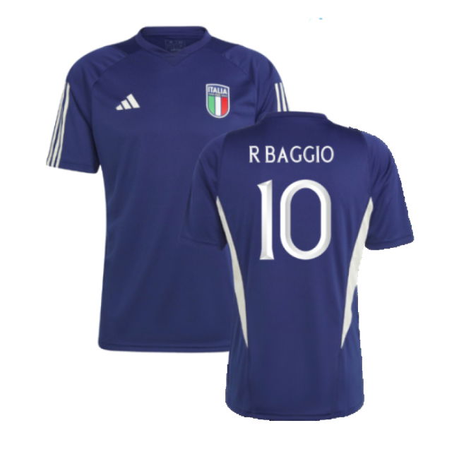 2023-2024 Italy Training Jersey (Dark Blue) (R Baggio 10)