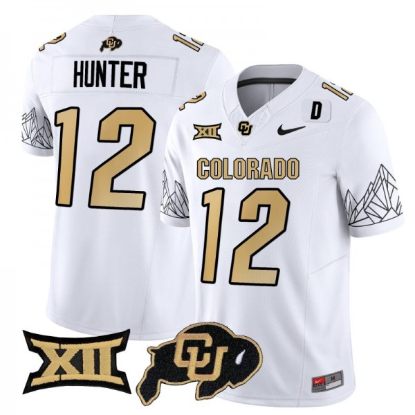 Nike Colorado Buffaloes #12 Travis Hunter Men Stitch Jersey - White