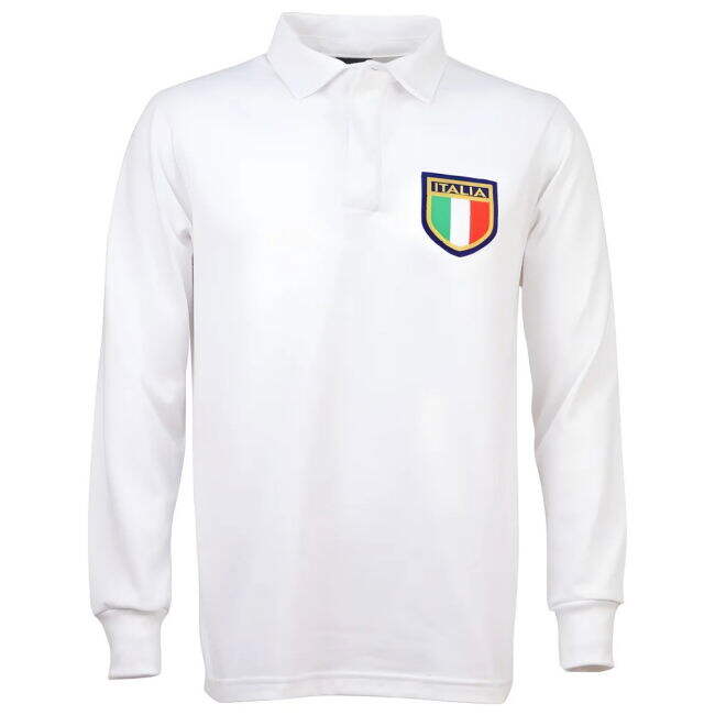 Minimalist Italy 1975 Vintage Away Rugby Shirt Slim Fitting