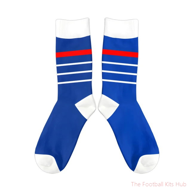 Men France 1998 Retro Football Socks UEFA Euro