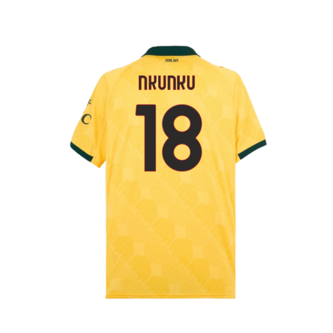 Dedicated Acm Ac Milan Third Shirt Nkunku #18 Pro Series 2024-2025...