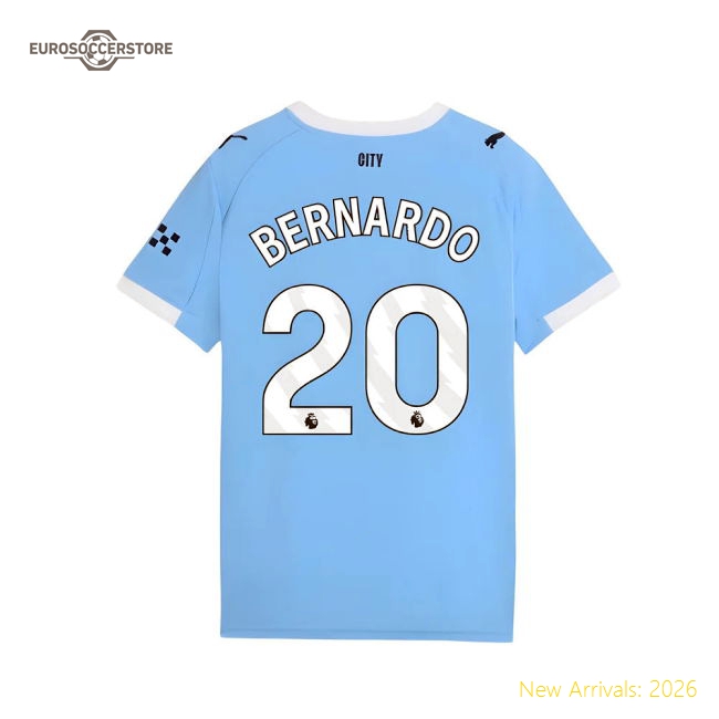 Manchester City Children 2025 Home Jersey Shirt Football Fan Supporter For Football Game Day Apparel