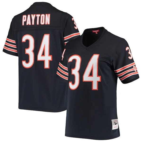 None Walter Payton Replica Jersey - Navy | NFL Player Jersey