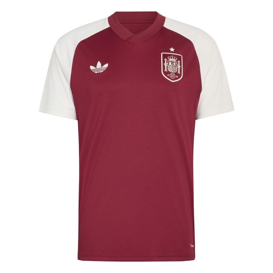 [EFKS] 2026 Spain Pre Match World Cup Collegiate Training Away Burgundy Jersey T