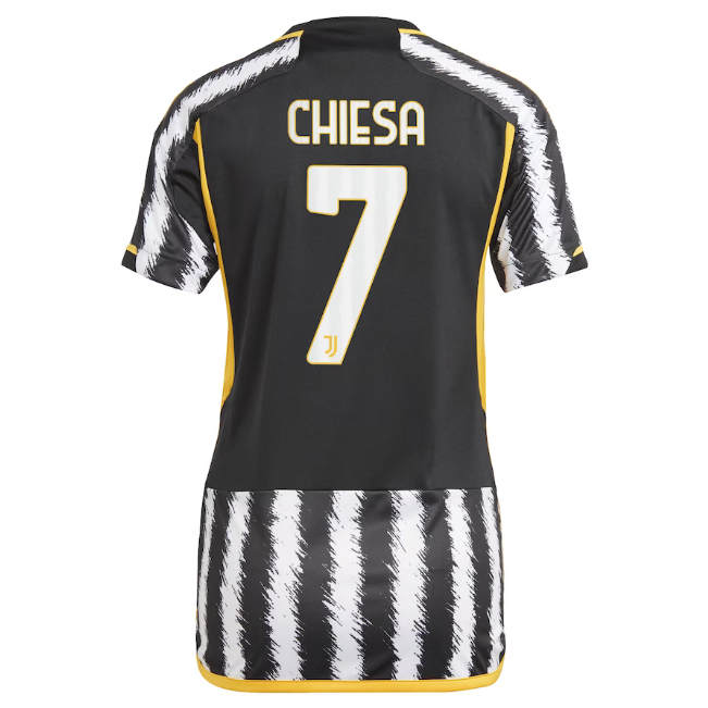 2324 Juventus Home Soccer Jersey Women's Football Shirt - CHIESA 7 -