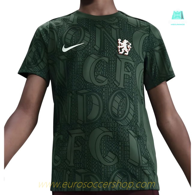 2025-2026 Chelsea Pre Match Shirt (Green) - Kids (Hato 21)