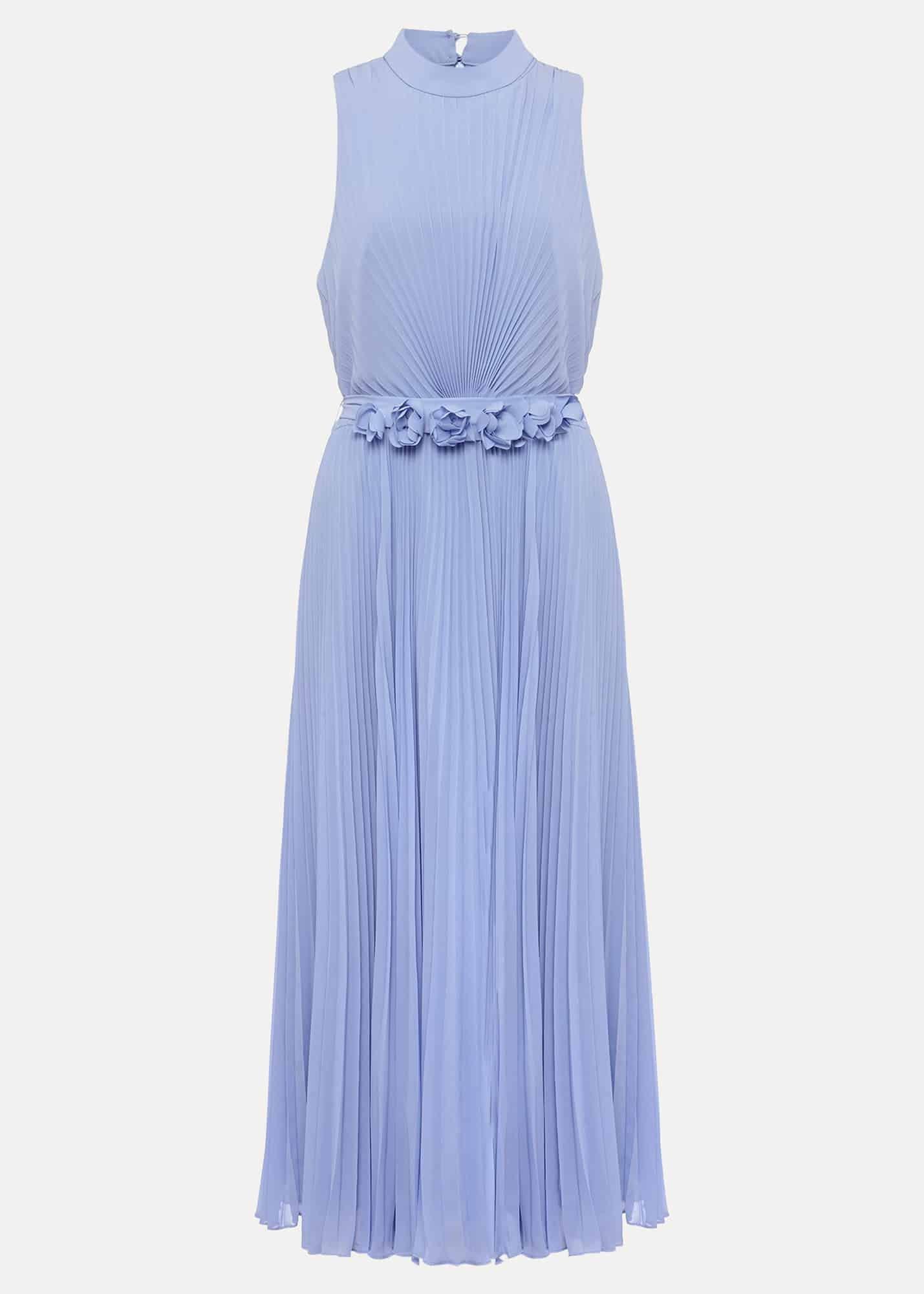Petite Simara Pleated Midi Dress