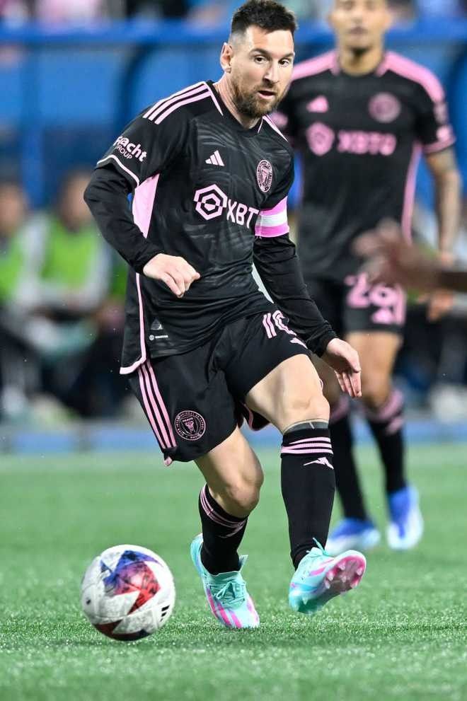 Buy Lionel Messi Inter Miami Away Soccer Jersey 23/24 MLS Apple Sponsors Black True Pink