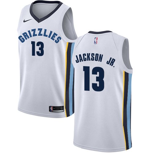 Nike Memphis Grizzlies #13 Jaren Jackson Jr. White NBA Swingman Association Edition Jersey Mens