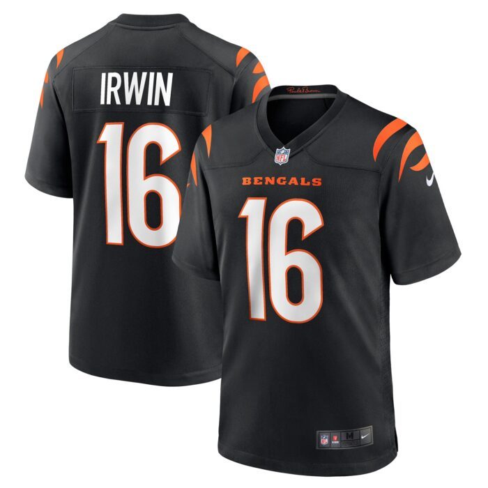 Men's Cincinnati Bengals Trenton Irwin Nike Black Game Pla...