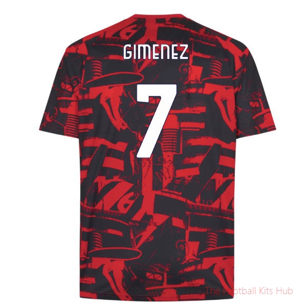 Club Soccer AC Milan Warm Up 2026-2027 Jersey (Gimenez 7)