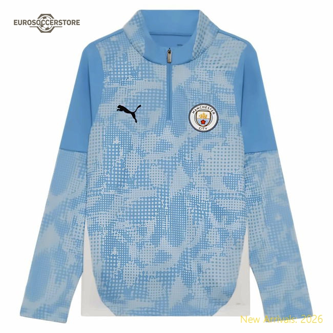 2025-2026 Man City Kids Gentle Jersey City Training Aeroready